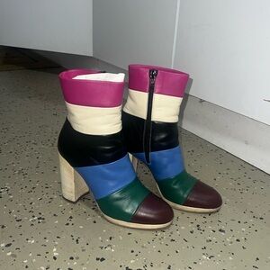 Valentino Garavani Colorful Ankle Boots